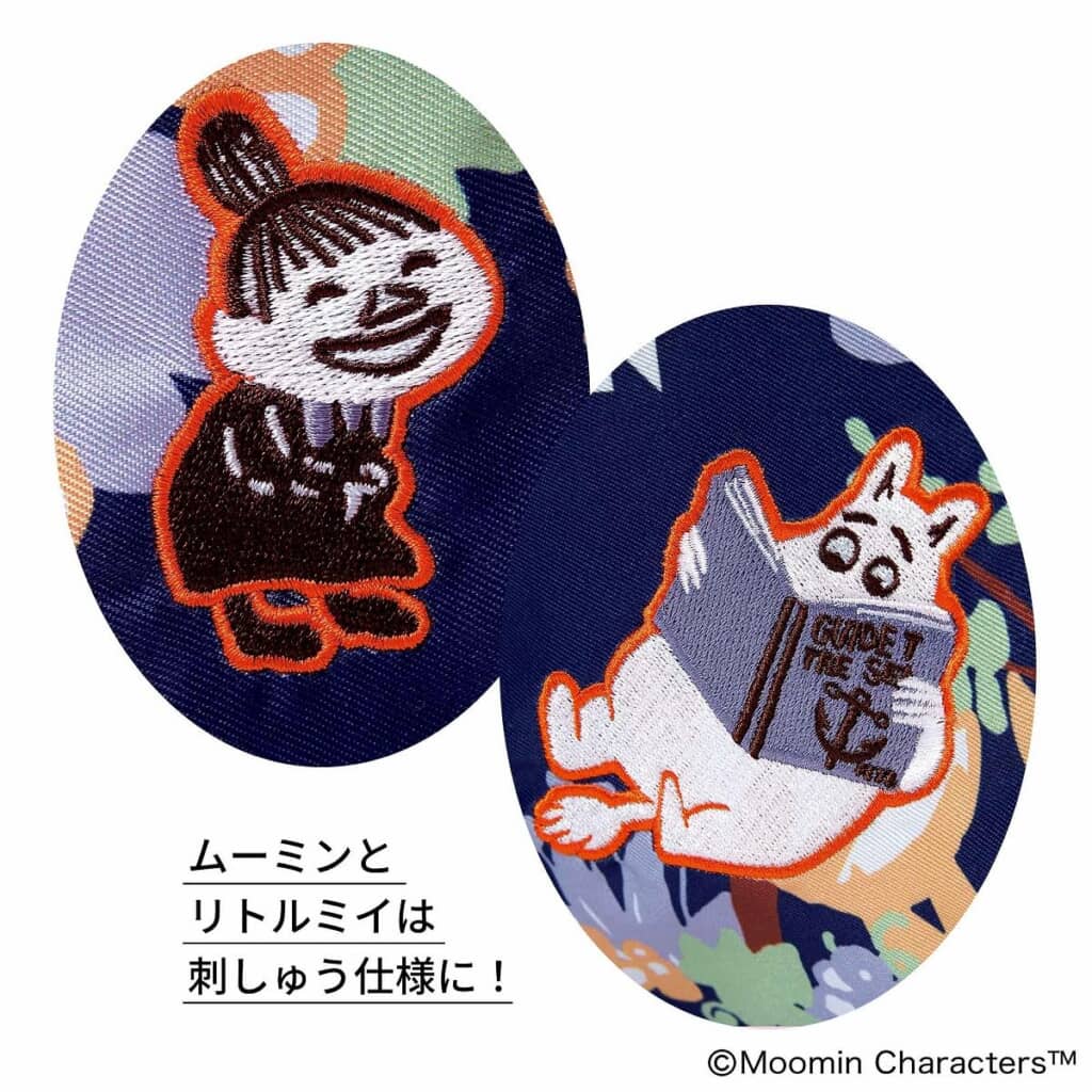 ムーミンとリトルミイの刺繍