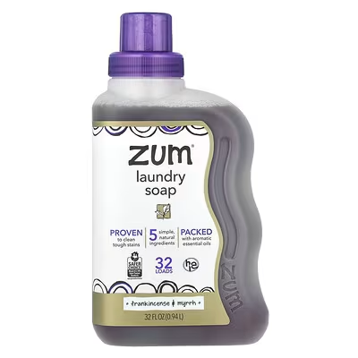 ZUM, ツム・クリーン®, アロマ・ランドリーソープ, 乳香 & ミルラ, 32 液量オンス (.94 l)