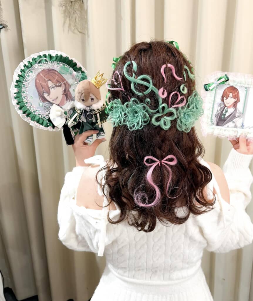 完成したヘアセット!