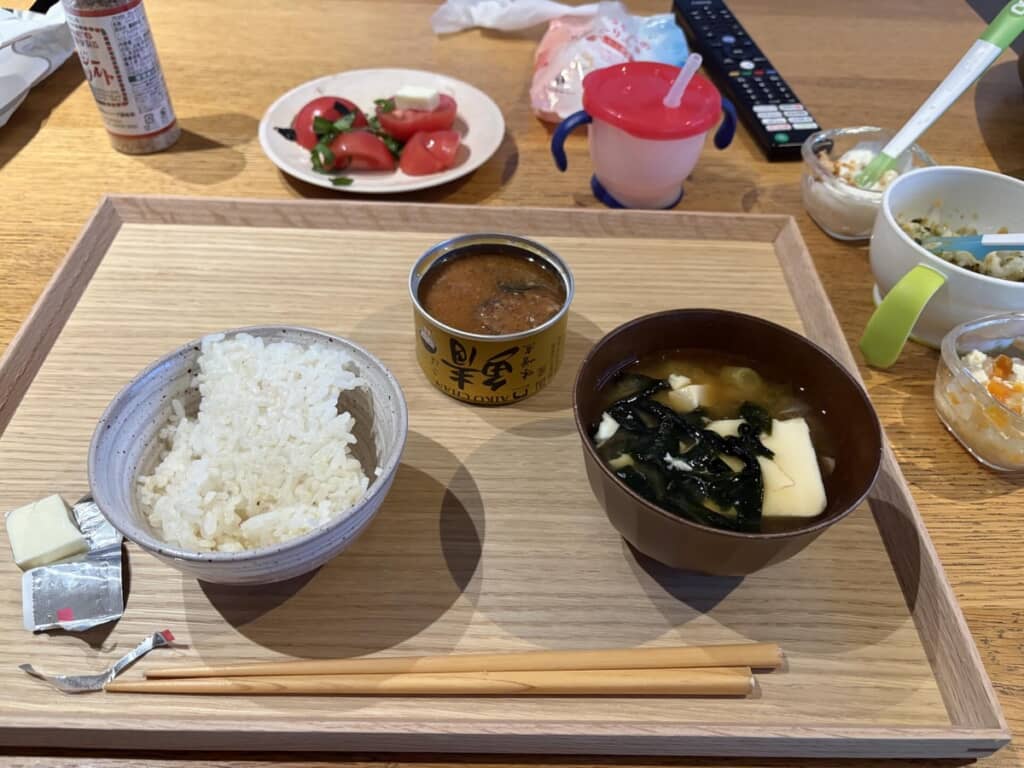 夫がいない日の夕飯