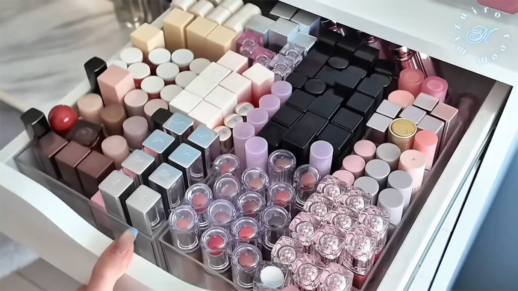 5000個を超えるコスメが収納された、みずいろルームのルームツアーでした