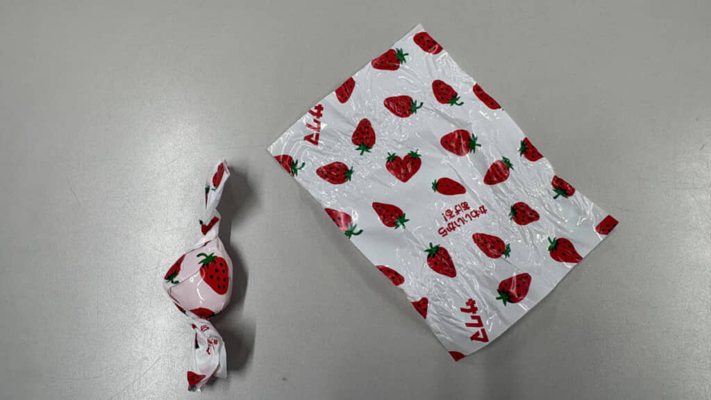 開いてからよく見ないと気づかないレア柄でした