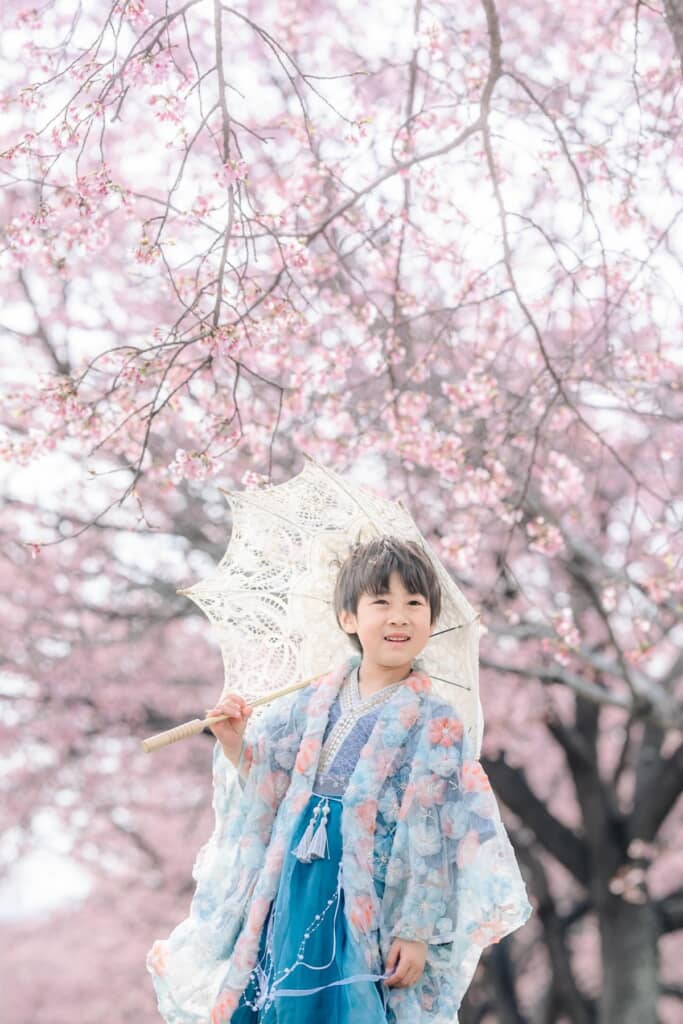 出来上がったのは男の子用のきれいな羽織!