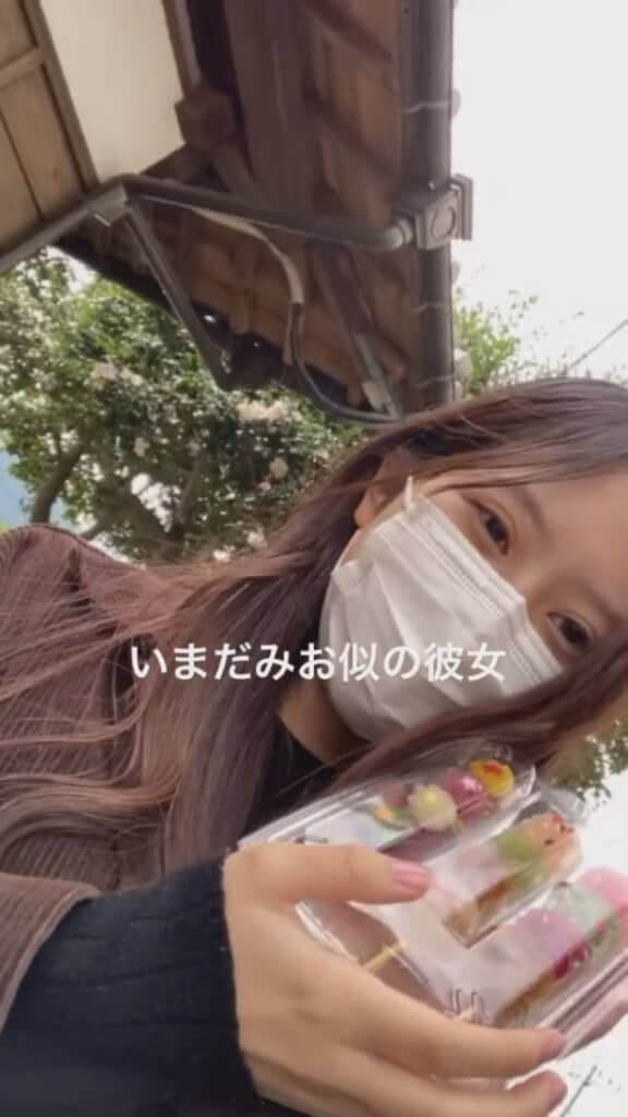 和菓子と一緒にパシャリ