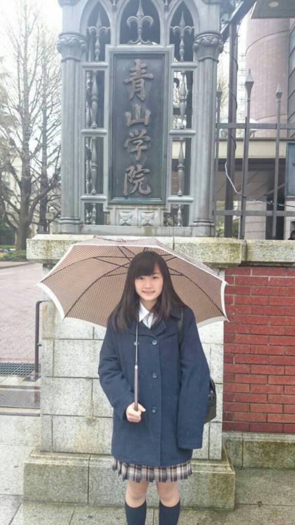 中等部入学時の夕日桃さん