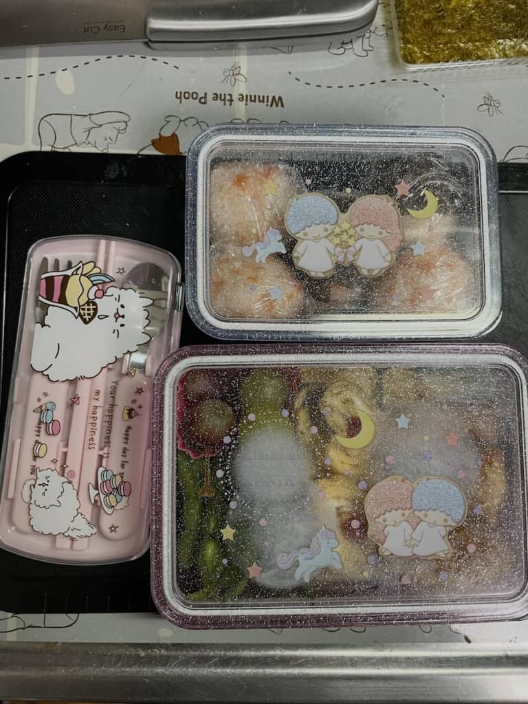 お弁当箱は「キキララ」。見た目も味も完ぺき!