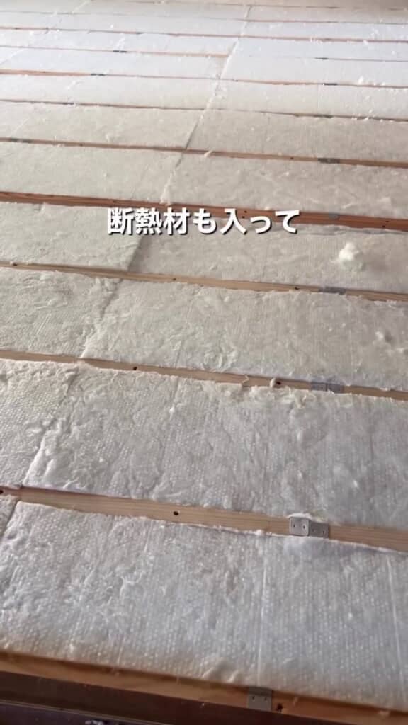 断熱材を仕込んだ床下