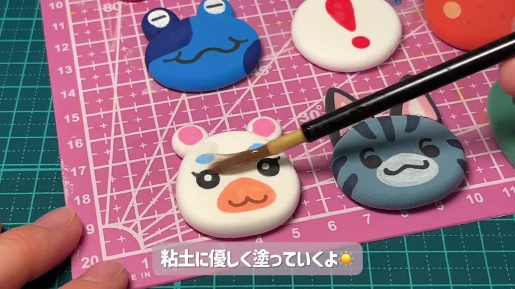 ニスを塗るところ