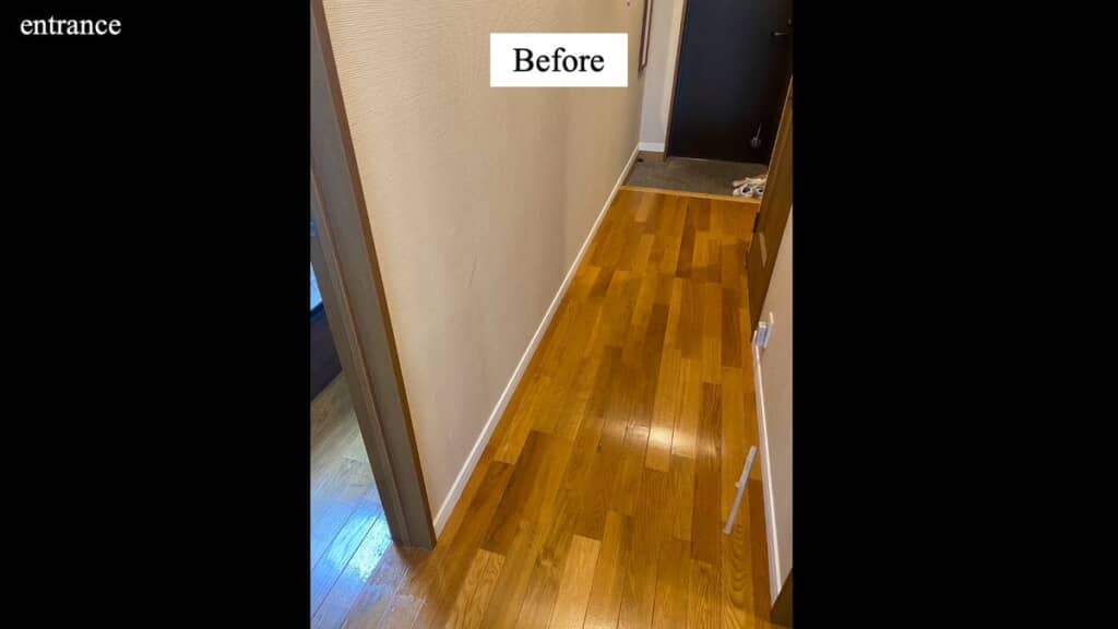 一般的なフローリングの廊下