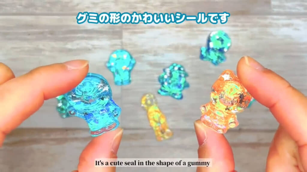 まるでグミのような立体シールが完成！