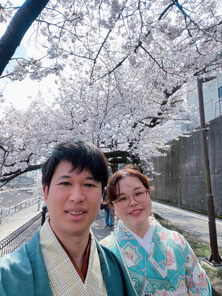 お花見を楽しんだオットーさん＆ツーマさん