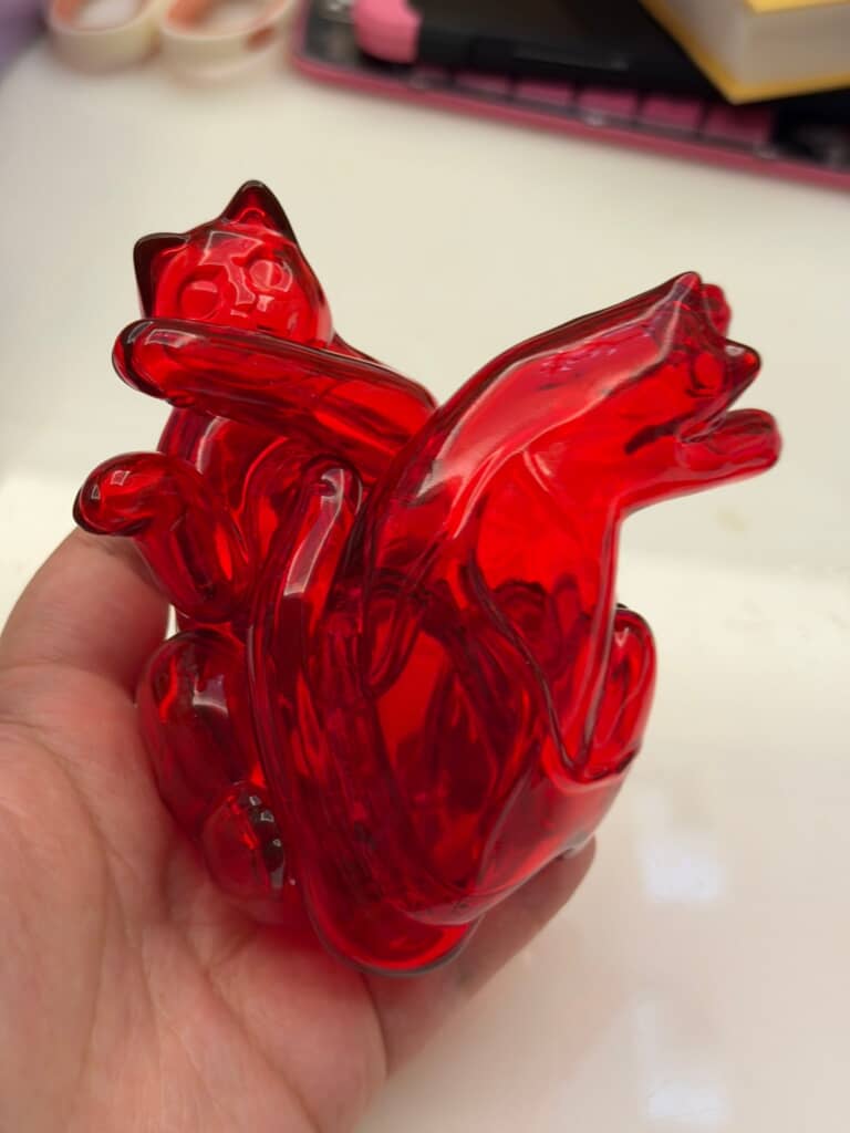 猫の腕が太い血管に見える！