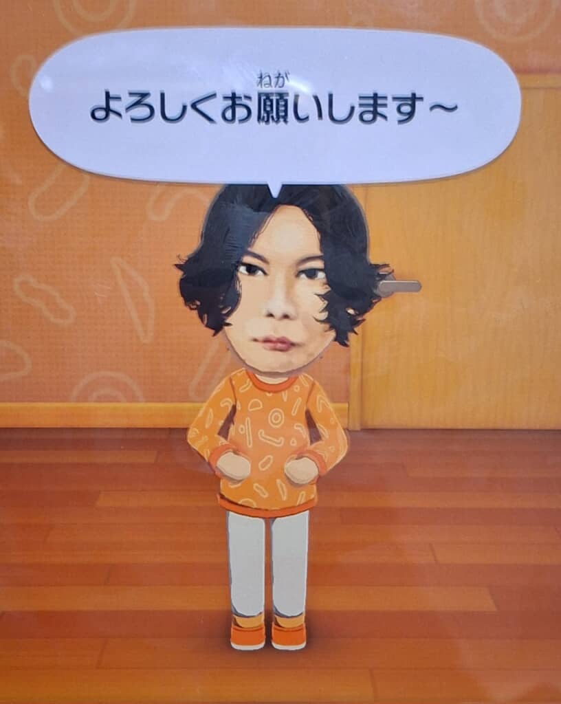 米津玄師さんを再現したMii。本人がゲームの世界に吸い込まれたかのようなクオリティー