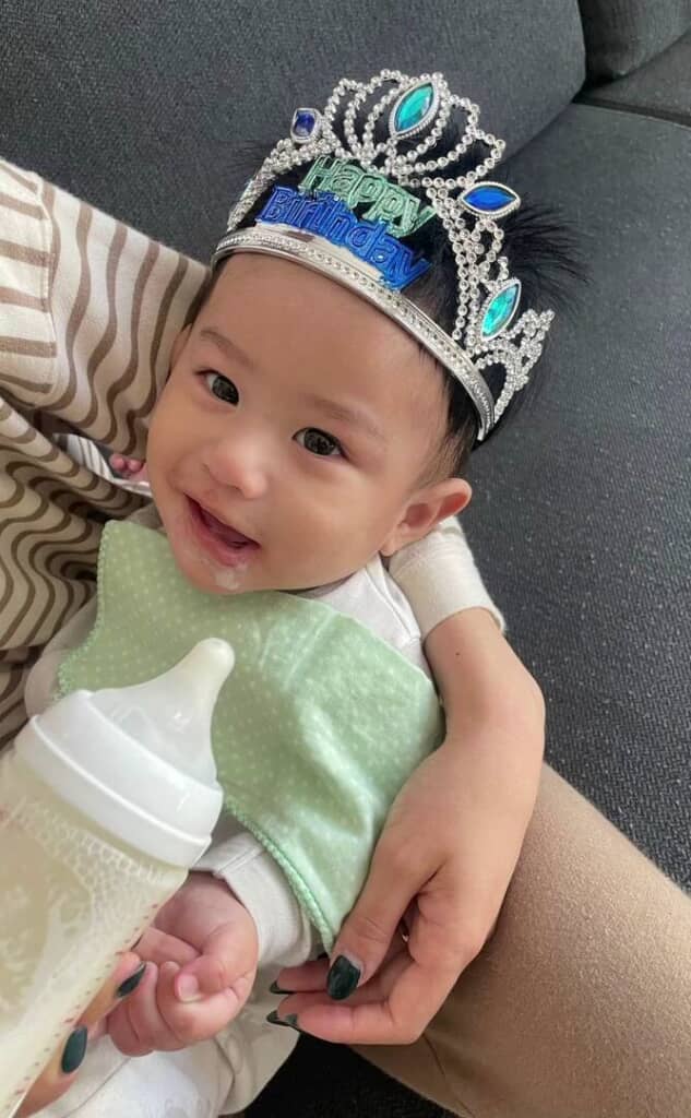 0歳のときの息子さん