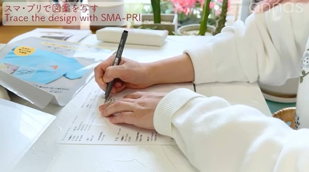 スマ・プリという転写シールで写します