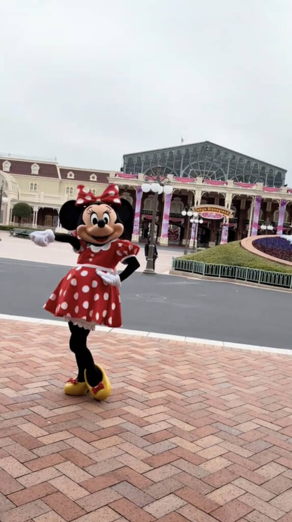 ミニーちゃんもばっちりポーズ