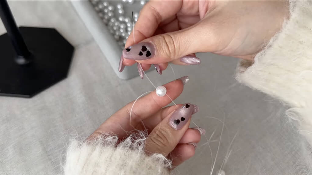 4つめはクロスさせて……