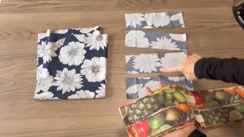 薄いレーヨン生地でシュッと畳めるエコバッグを作る方法