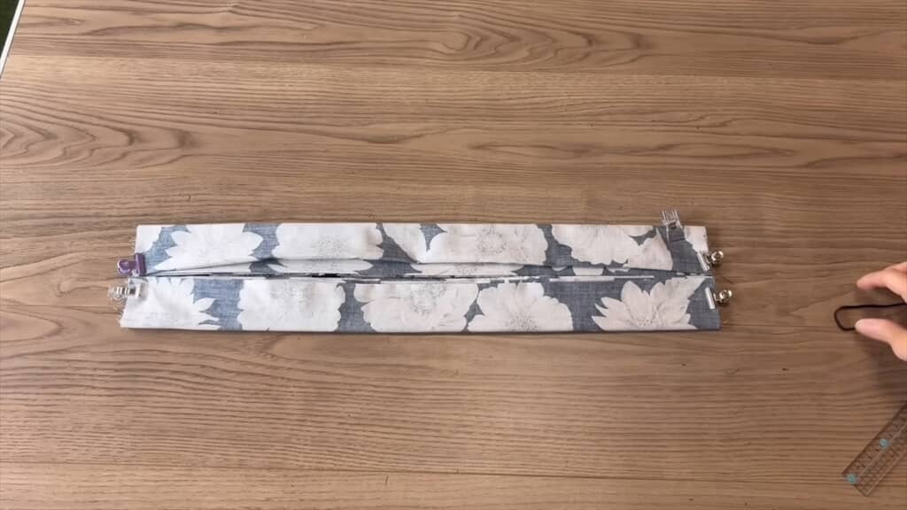 薄いレーヨン生地でシュッと畳めるエコバッグを作る方法