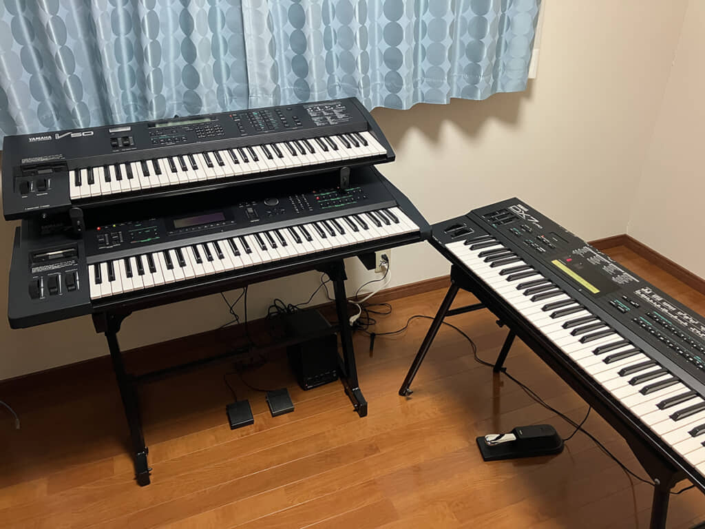 キーボードが3台も……!