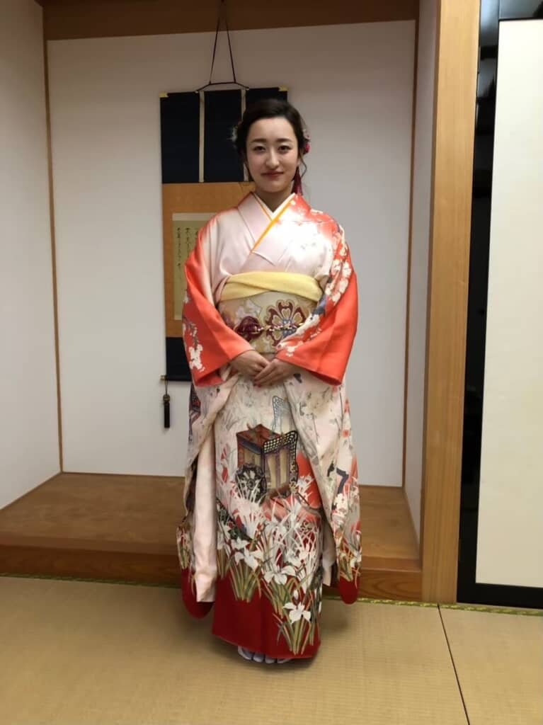成人式での振袖姿