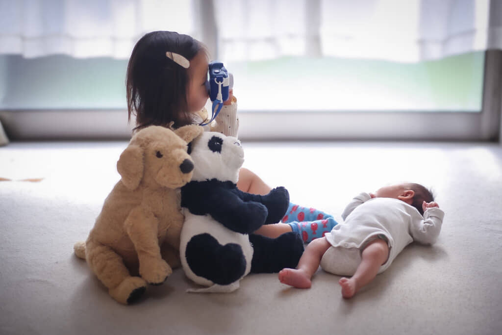 2年後、すっかりお姉ちゃんになりました