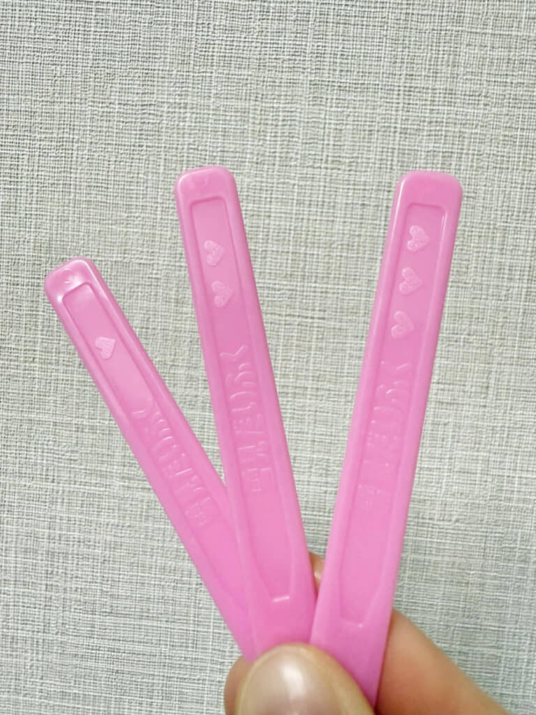 ハートの数が異なります