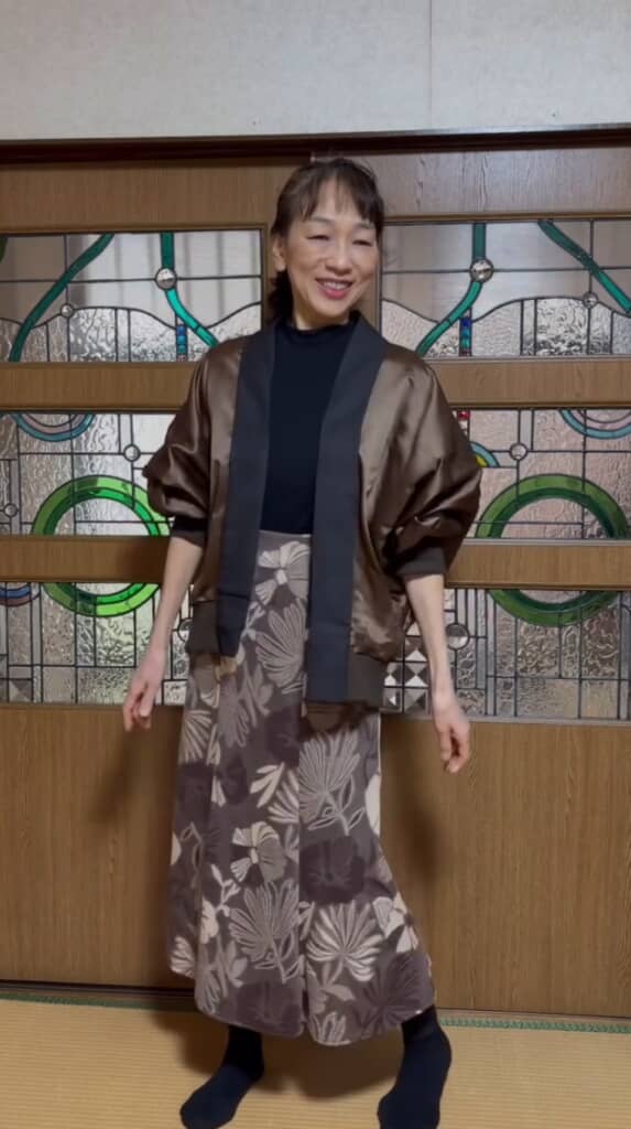 すてきに着こなす友美さん