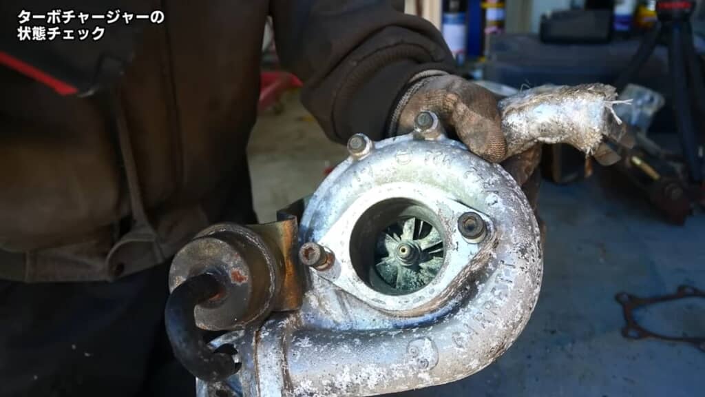 サビまみれのターボチャージャー