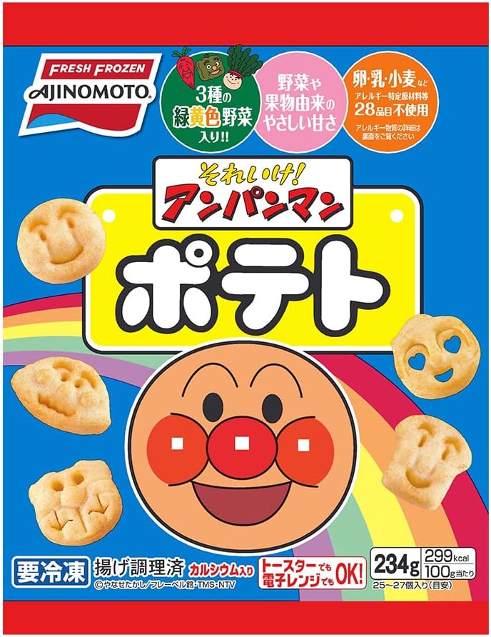 アンパンマンポテトの商品パッケージ