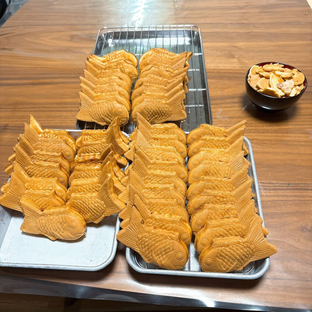 たくさんのたい焼き