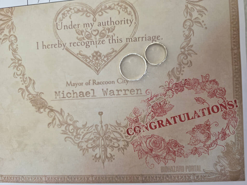 ラクーンシティの婚姻届!?