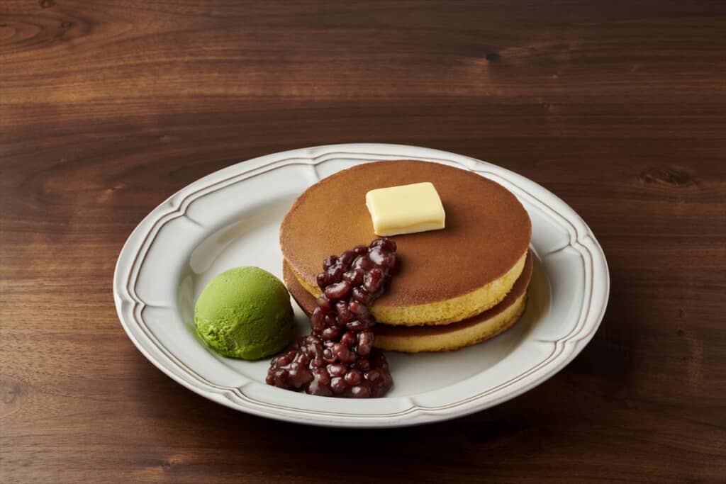 トラディショナル・ホットケーキ 北海道小豆&抹茶アイス（2枚）