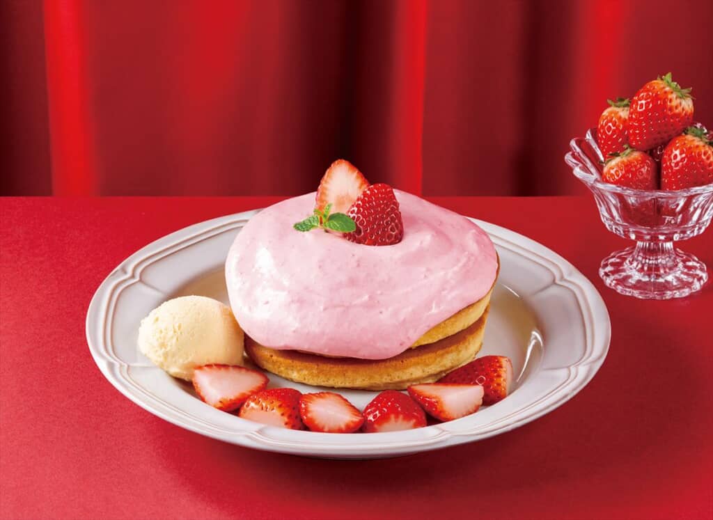 春限定の「苺のホットケーキ～まろやか苺ミルククリーム～（2枚）」