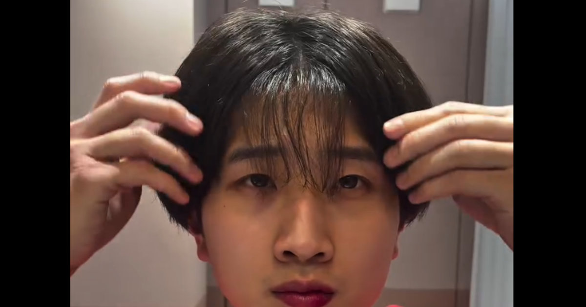 20代男性美容師、M!LK・山中柔太朗の髪形をまねしてみたら……　“驚きの仕上がり”に「うますんぎじゃね？」「やってみます！」（1/2） | 美容 ねとらぼ