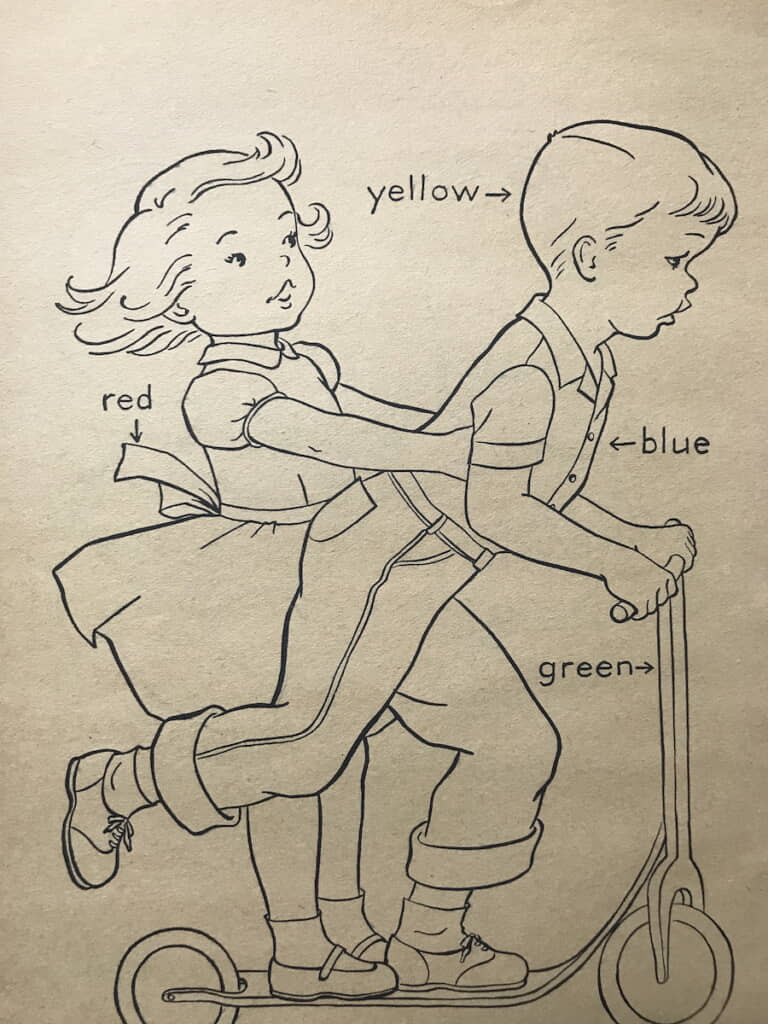 小さい子向けなのか塗る色も指定
