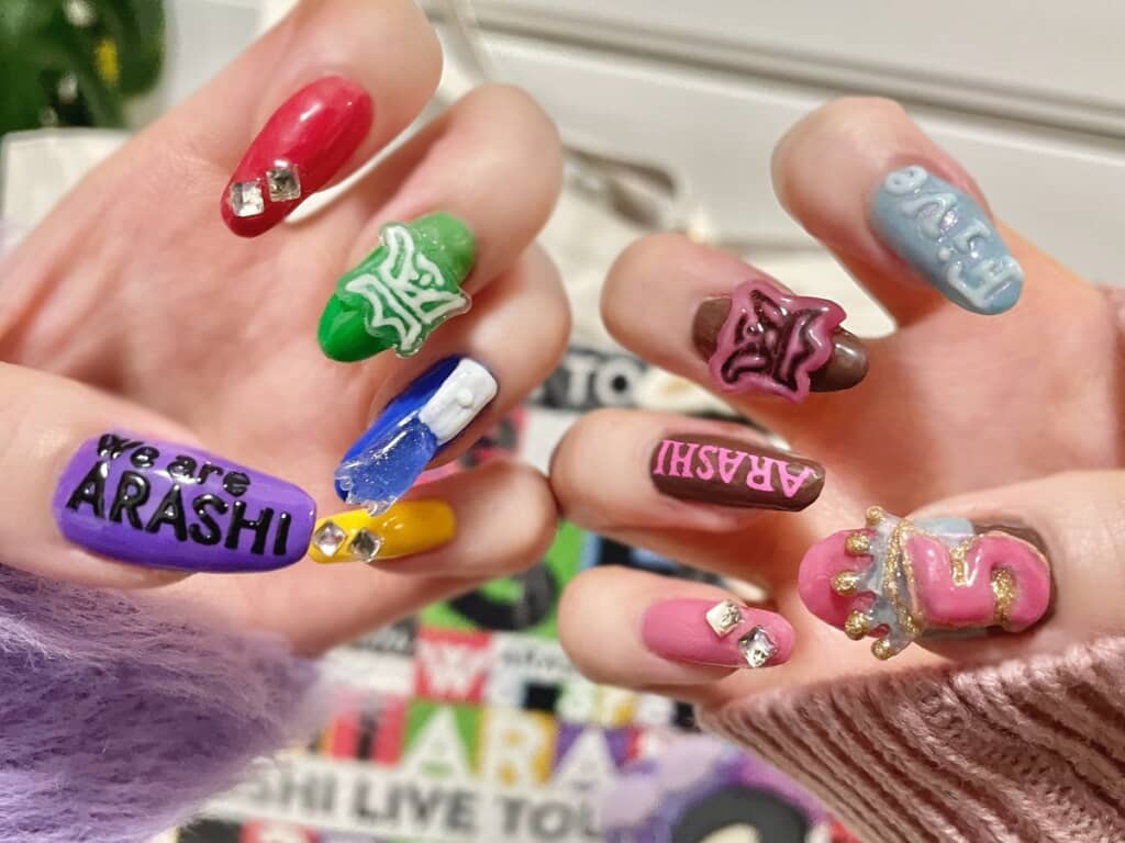 嵐ラストツアーのためのセルフネイル