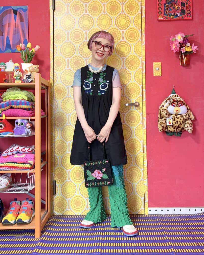 ANNA SUIのワンピースでコーデしたはる。さん