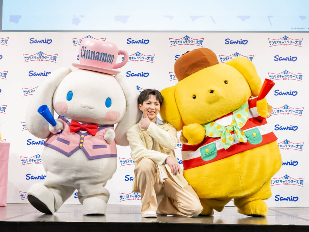 吉田さんとシナモロール、ポムポムプリン