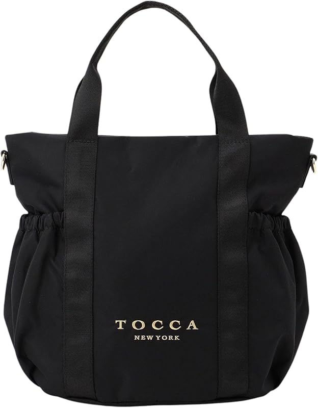 [TOCCA] WEB＆一部店舗限定・撥水・環境にやさしい素材 SANA SIDEPOCKET TOTE トートバッグ (ブラック2)