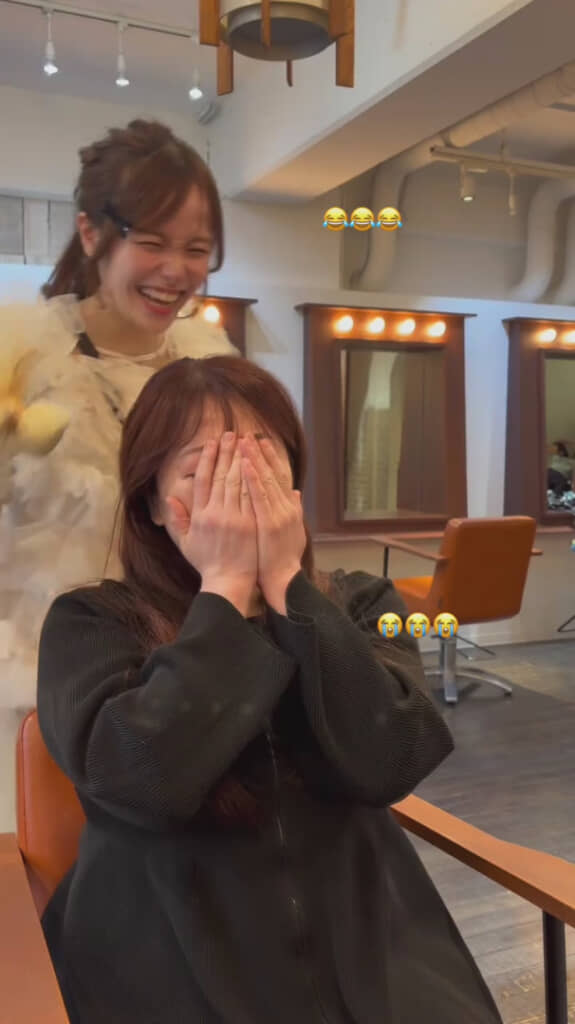 涙が止まらないお客様