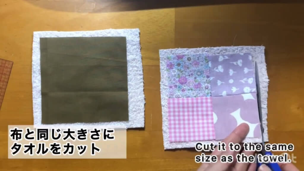 左がコースターの裏、右がコースターの表になります