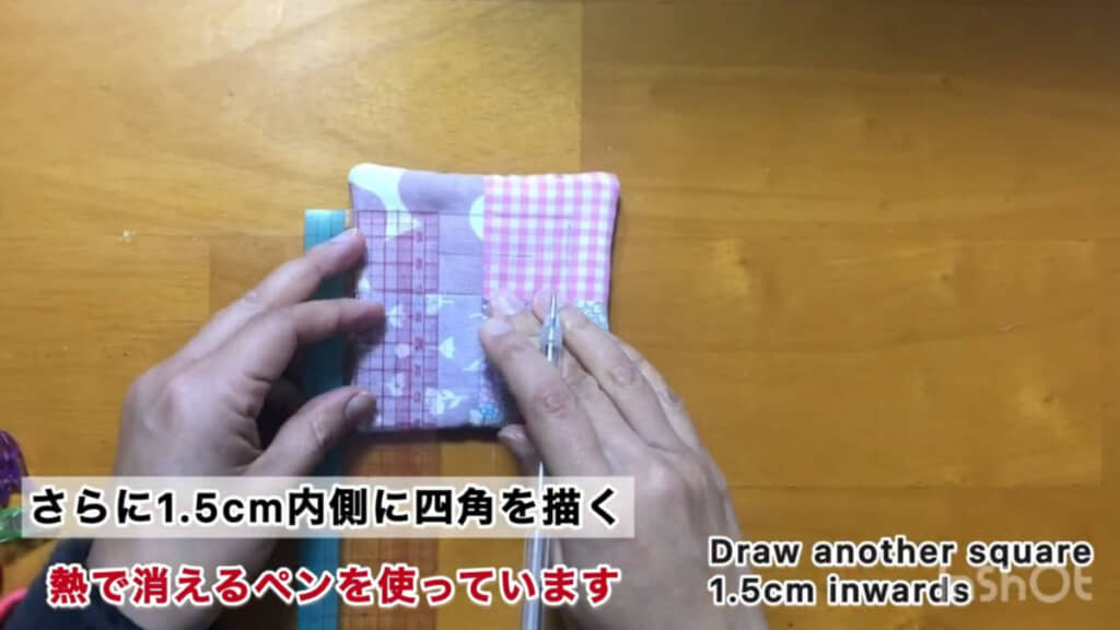 仕上げのステッチをかけたらできあがり！