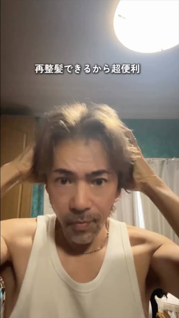 50代イケオジ男性のヘアセット＆スキンケア