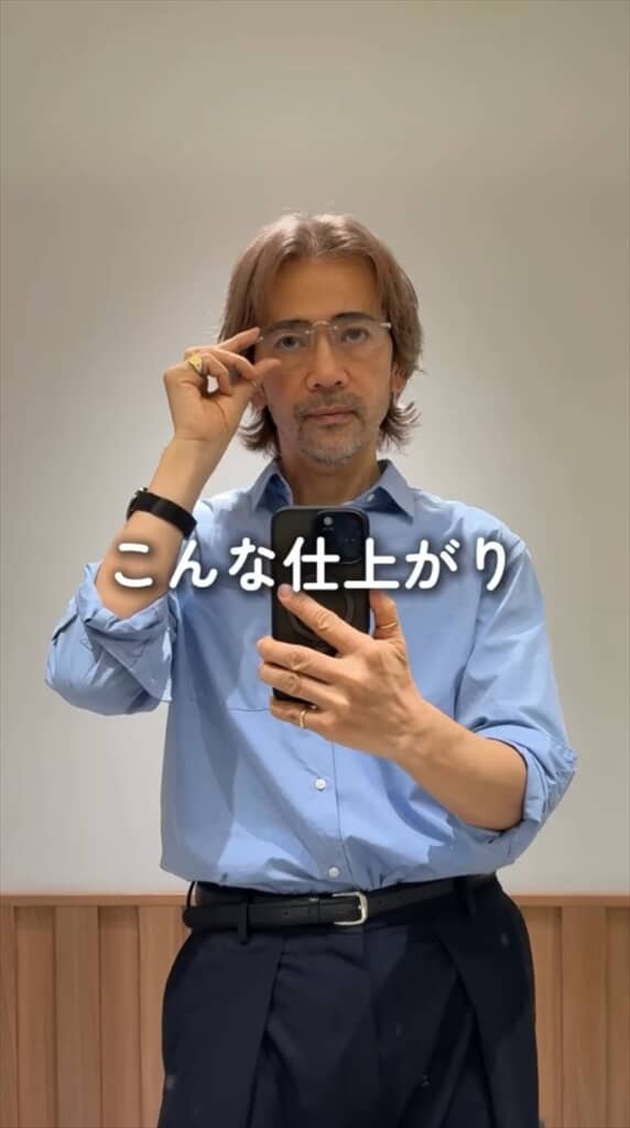 50代イケオジ男性のヘアセット＆スキンケア