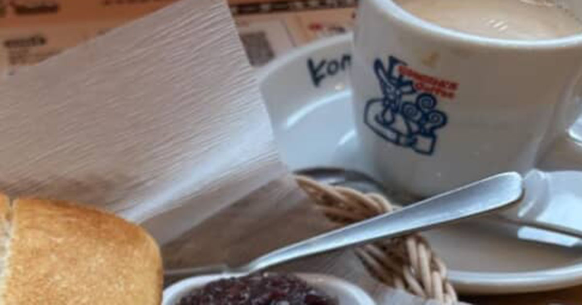 コメダ珈琲店で初めてトーストを注文→厚切りを頼んだら……「やばいかも」 衝撃の光景に「コメダの洗礼をウケたな」「ジブリに出てきそう」(1/4) | グルメ ねとらぼ