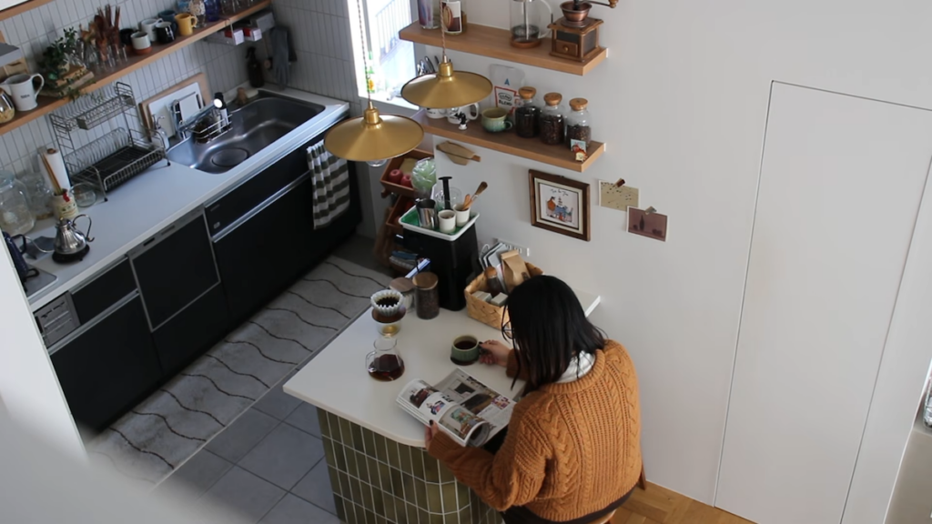 コーヒーカウンターで過ごす贅沢なひととき