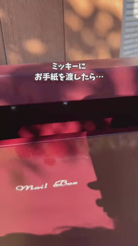 ミッキーに手紙を渡した後日……