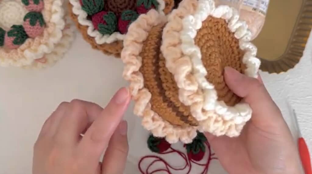 3層のクリームができました