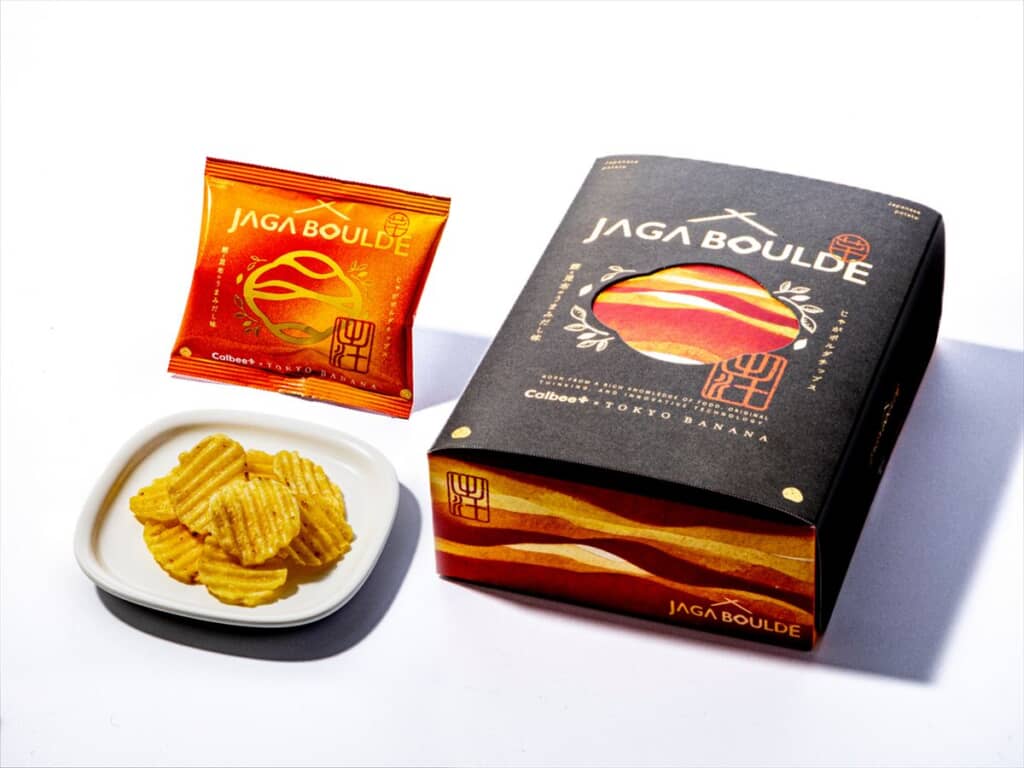 Calbee+×東京ばな奈 じゃがボルダチップス鰹と昆布のうまみだし味